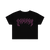 Damage Logo Cropped Tee / Black